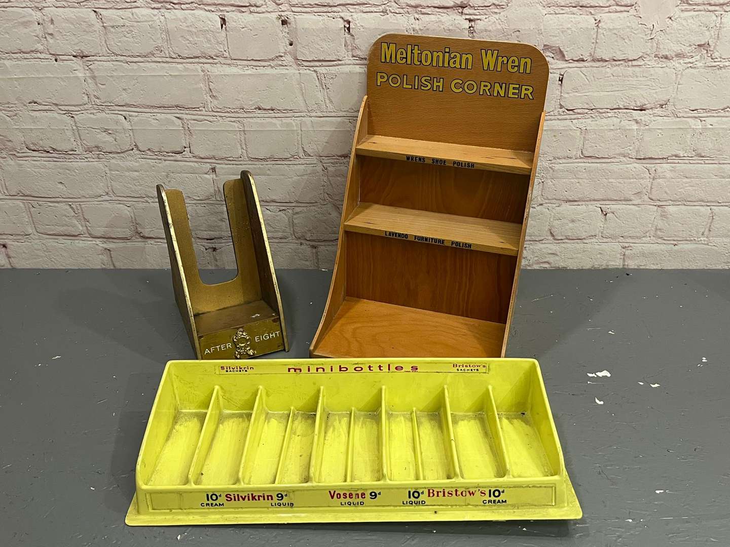 <p>After Eight, Meltonian Wren Polish Shop Displays (3)</p>