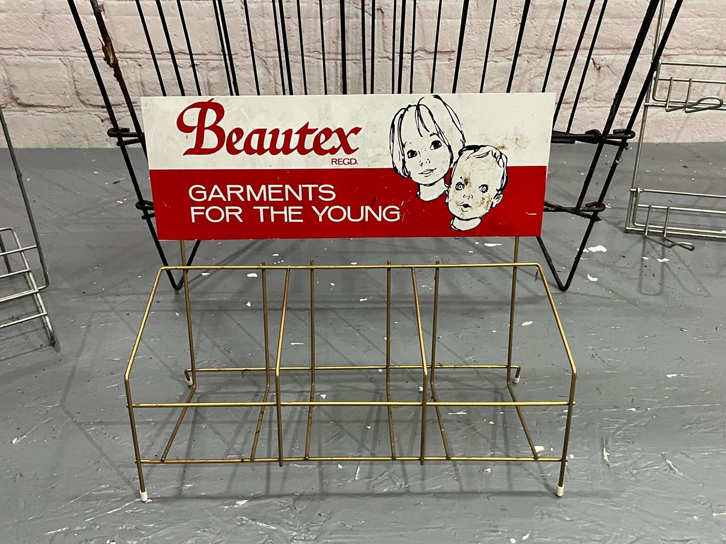 <p>Four Wirework Shop Display Stands</p>