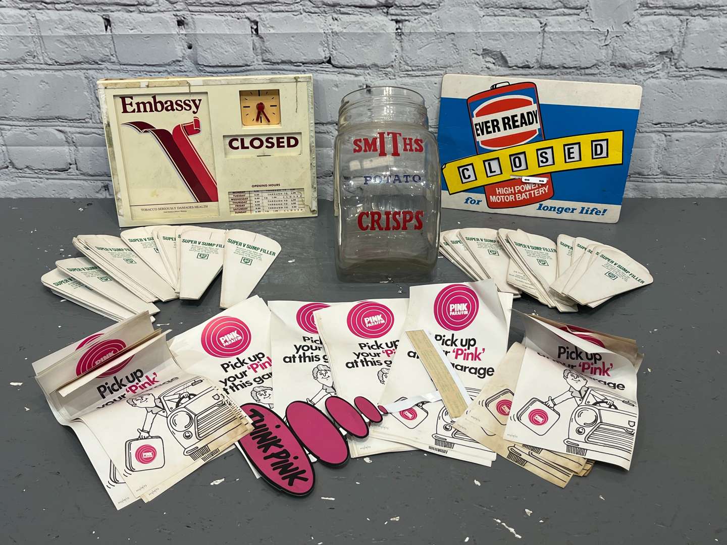 <p>Mixed Lot of Shop Advertising Items</p>