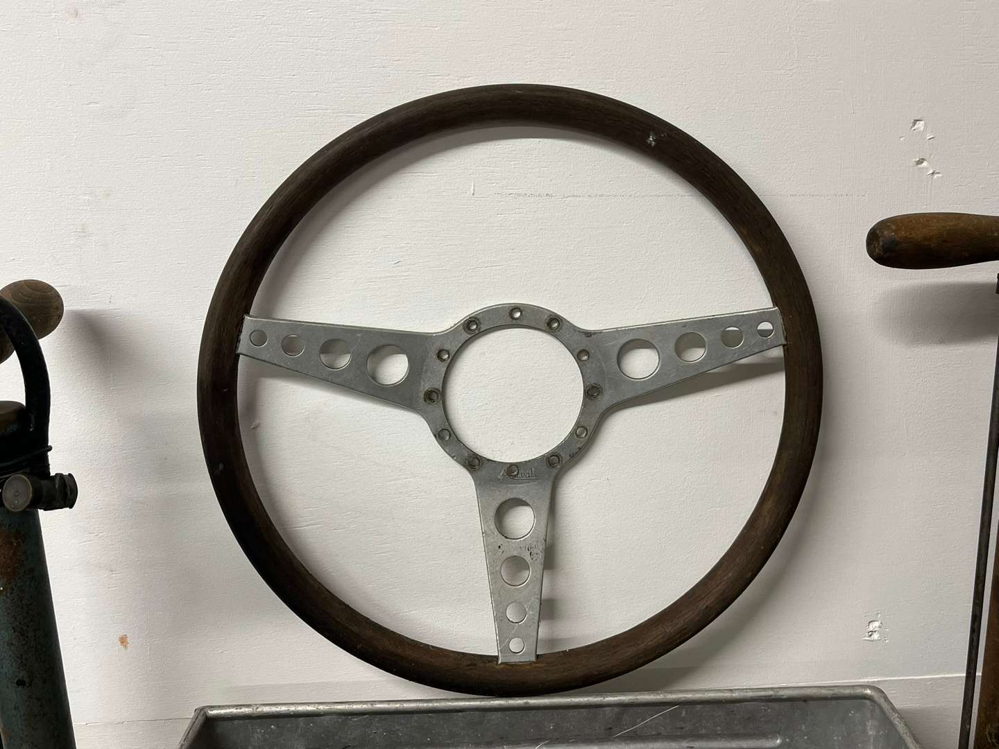 <p>Mixed Lot Vintage Pumps, Ammunition Box, Oil Bottles Etc</p>