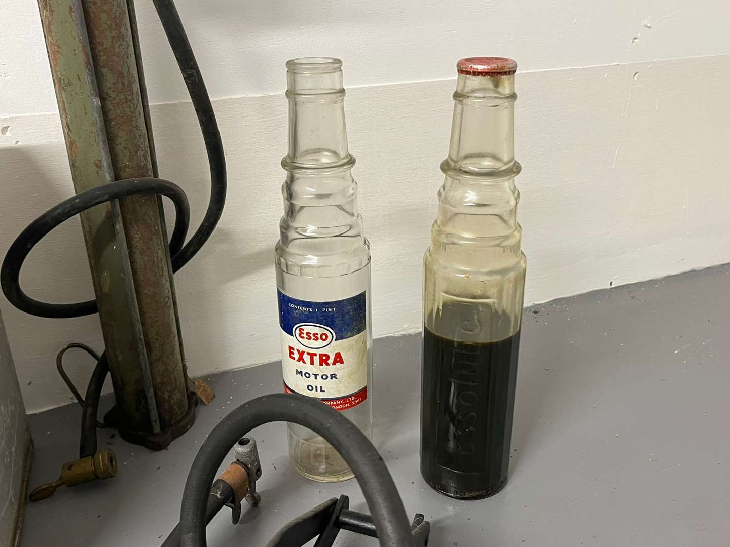 <p>Mixed Lot Vintage Pumps, Ammunition Box, Oil Bottles Etc</p>