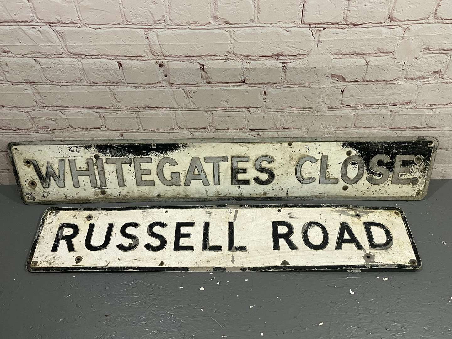 <p>Two Original Street Signs</p>