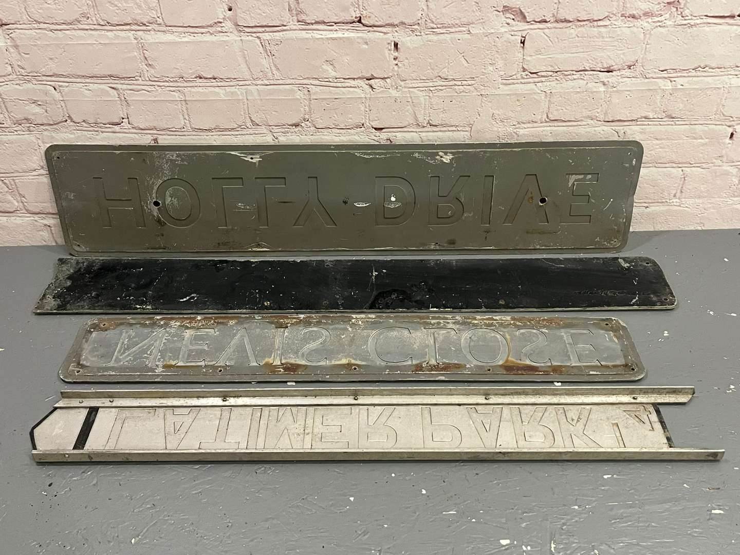 <p>Four Original Street Signs</p>