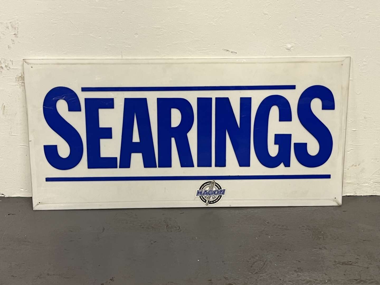 <p>Searings Motorcycles Perspex Sign</p>