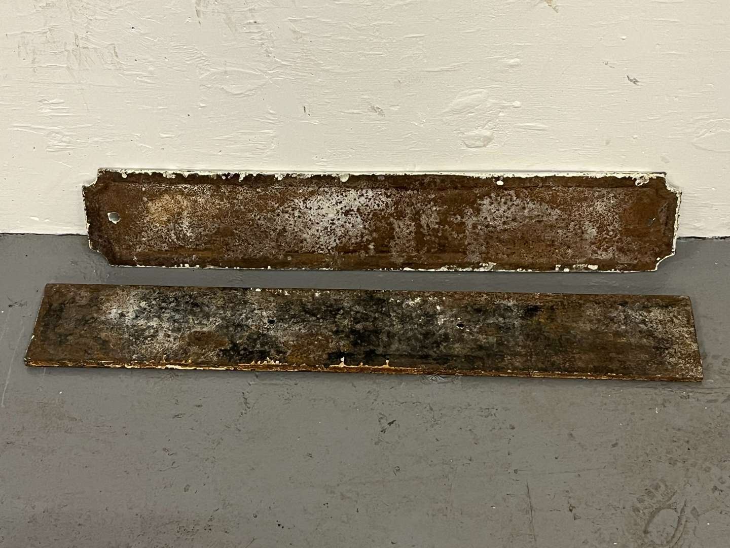 <p>Two Cast Iron Street Signs</p>