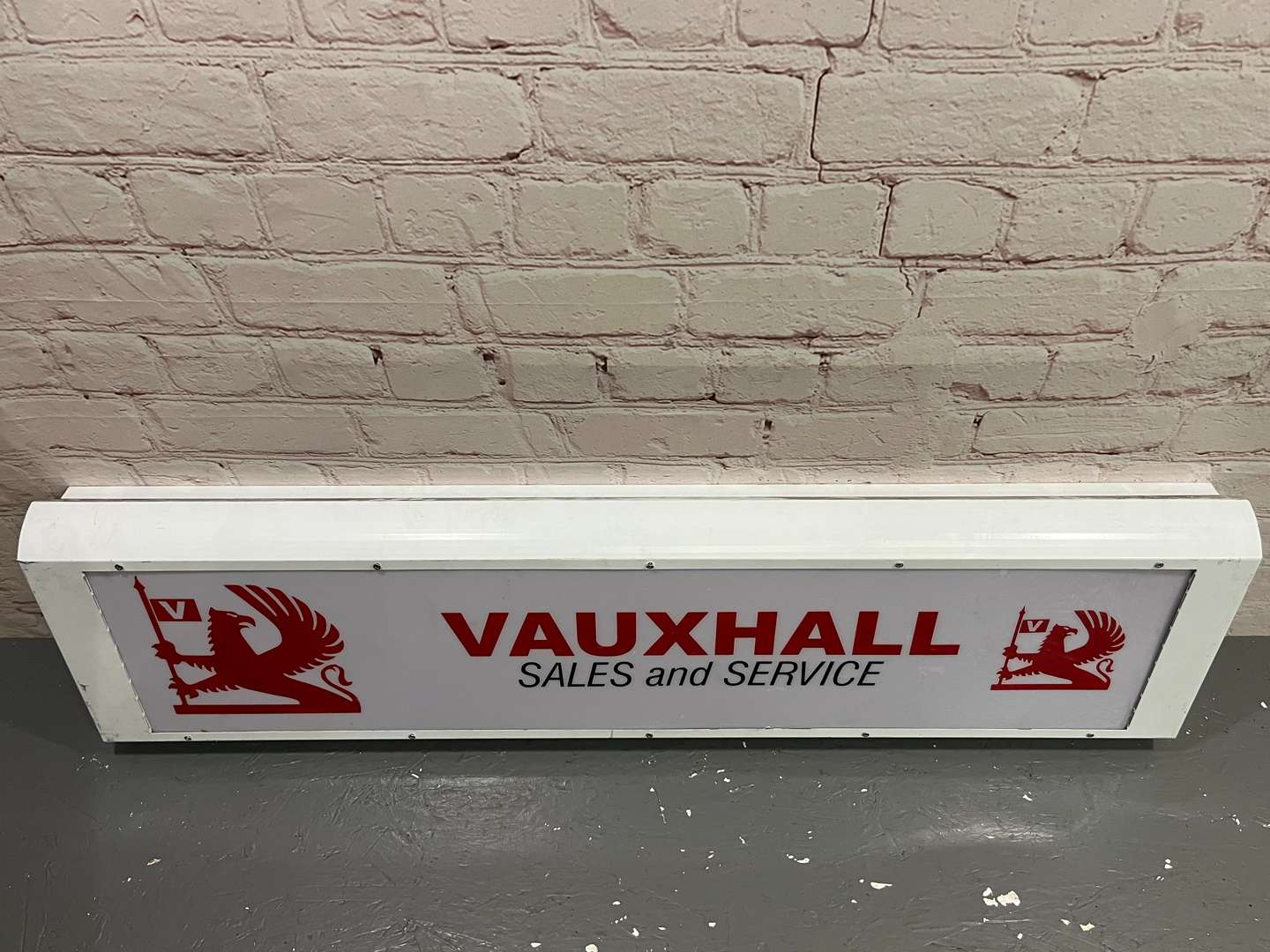 <p>Vauxhall Sales & Service Illuminated Sign</p>