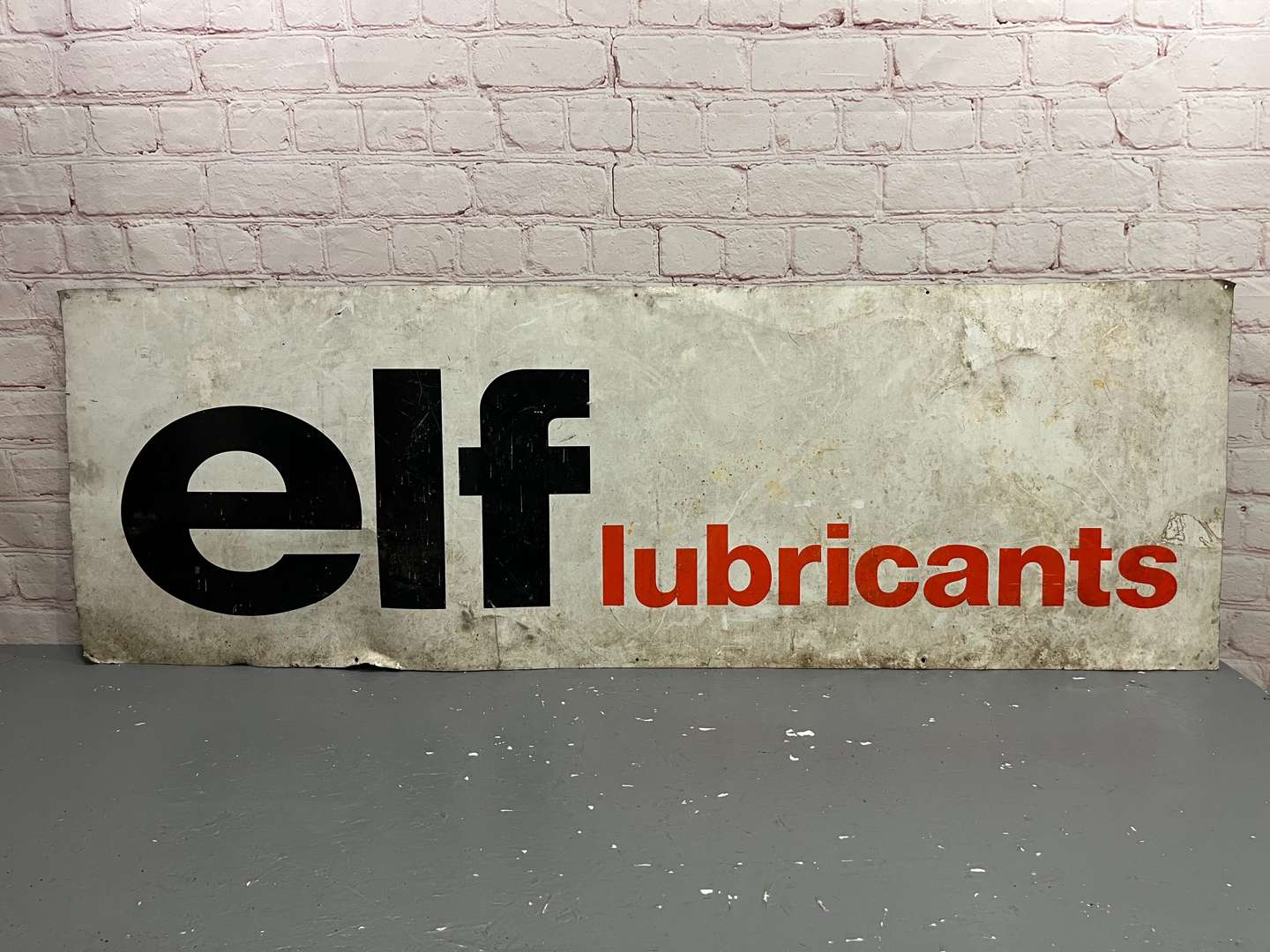 <p>ELF Lubricants Aluminium Sign</p>