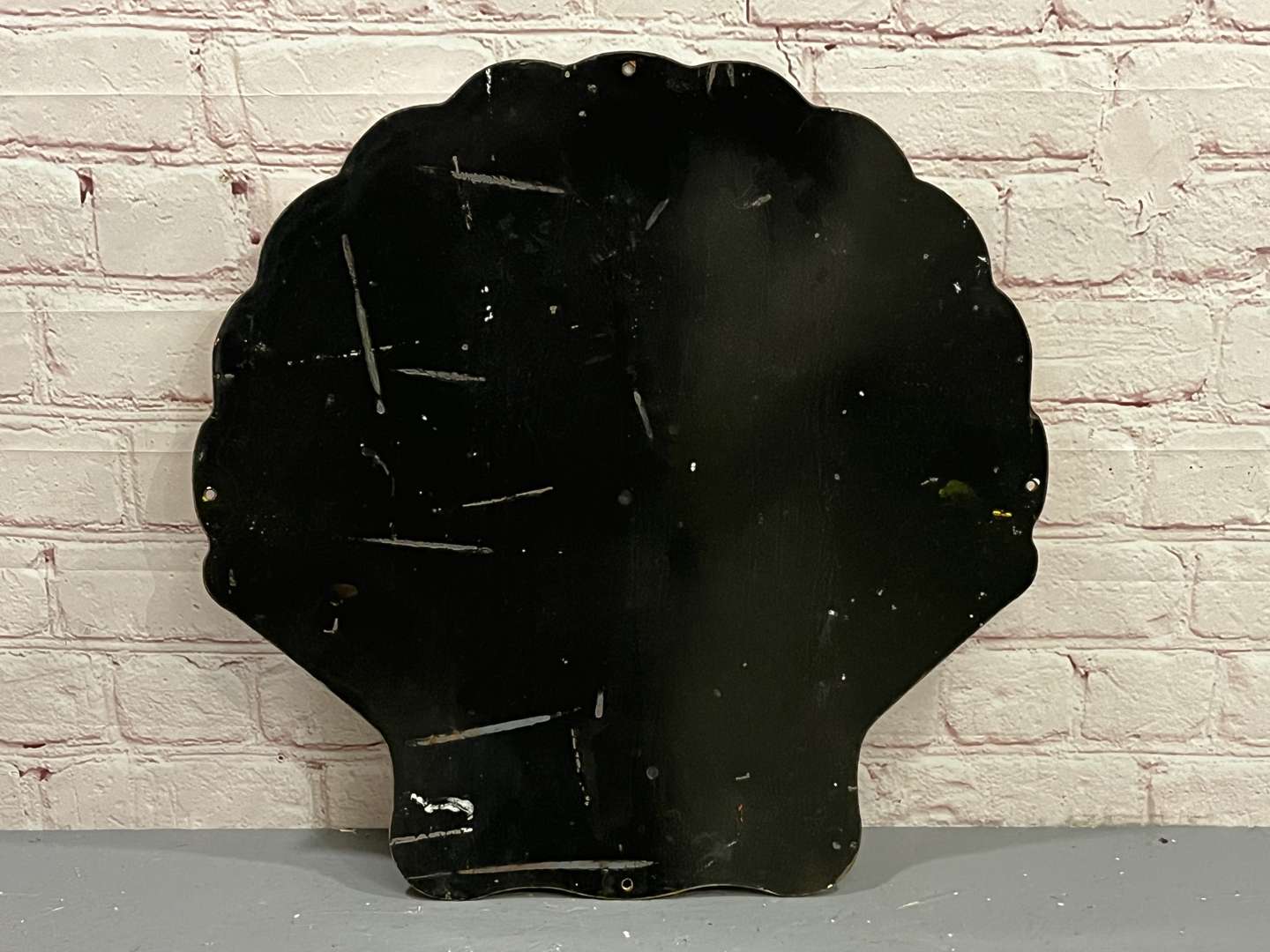 <p>Shell Gasoline Enamel Sign</p>