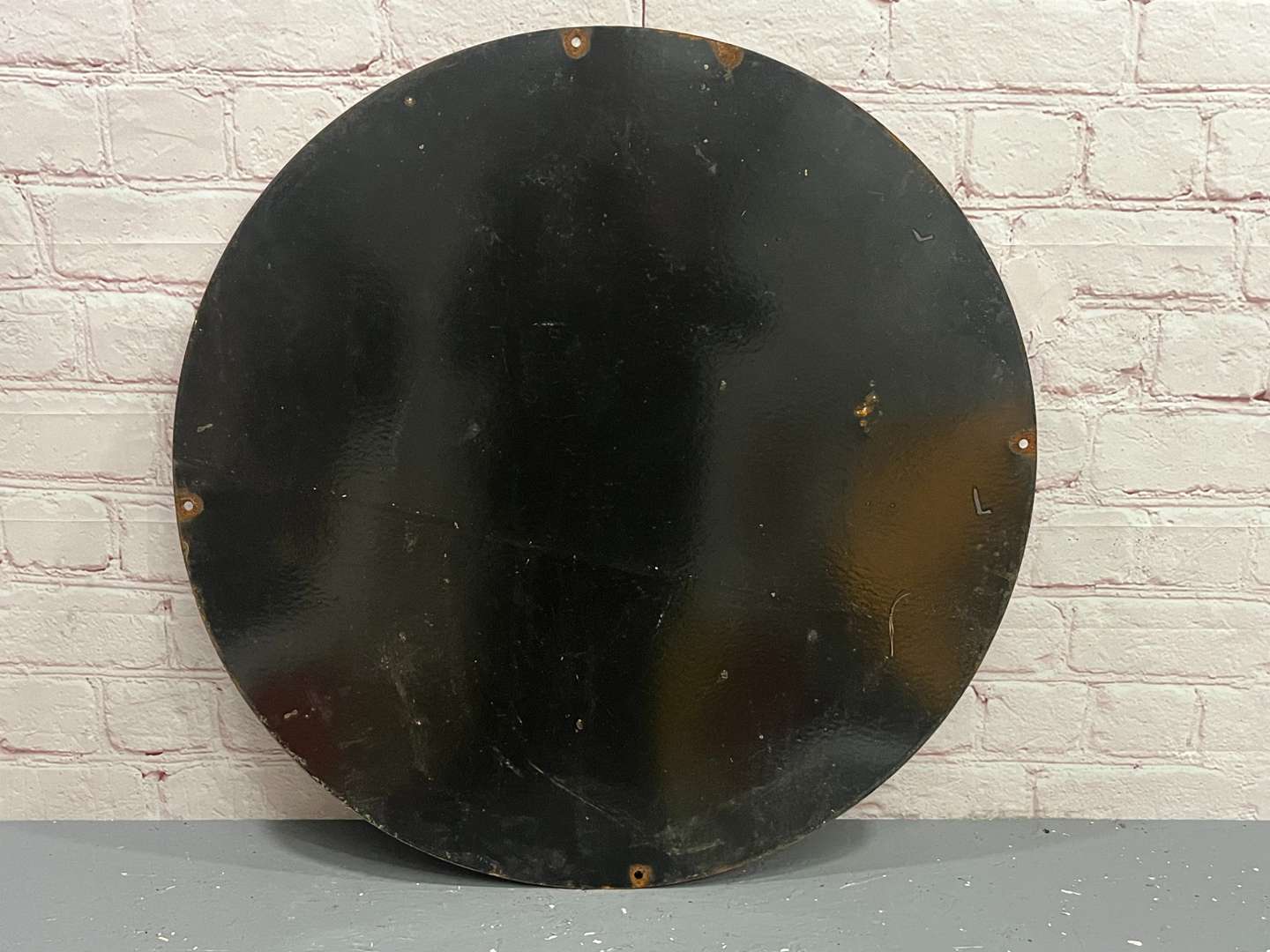 <p>Esso Motor Oil Circular Enamel Sign</p>