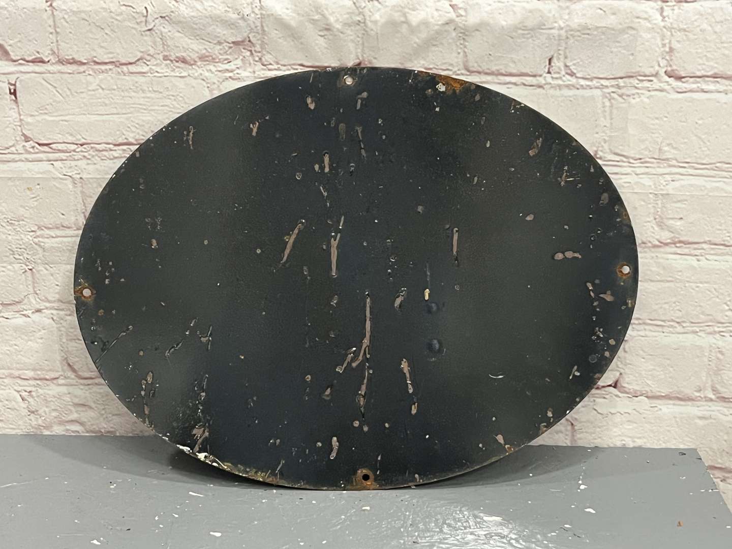 <p>HMV “His Master Voice” Oval Enamel Sign</p>