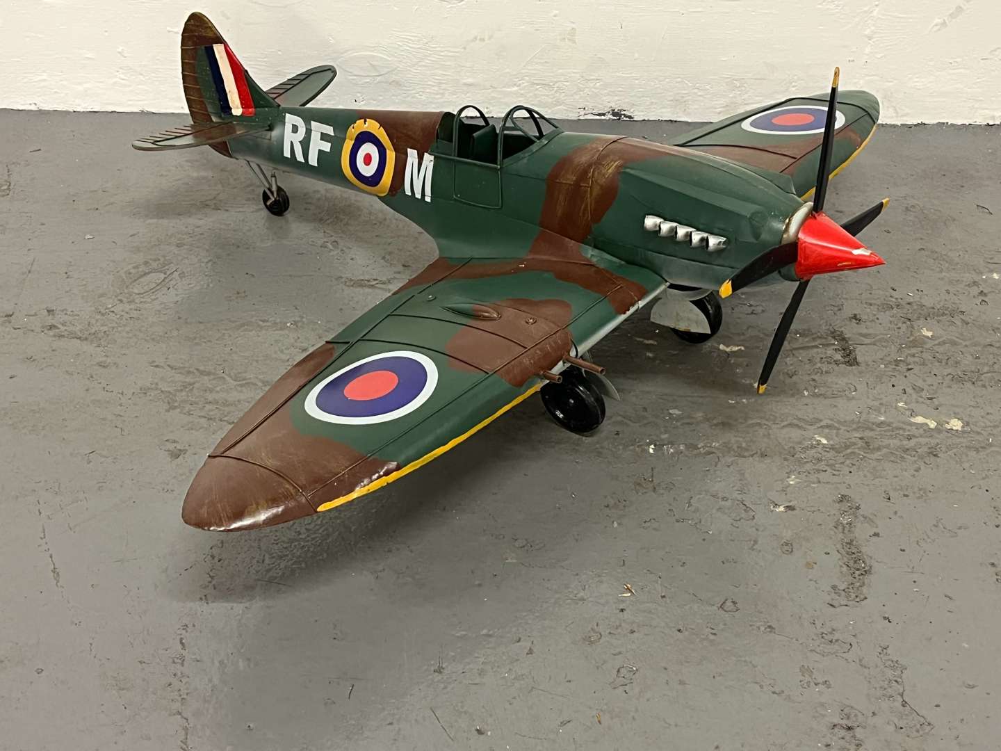<p>Large Tin Plate Model of a Spitfire</p>