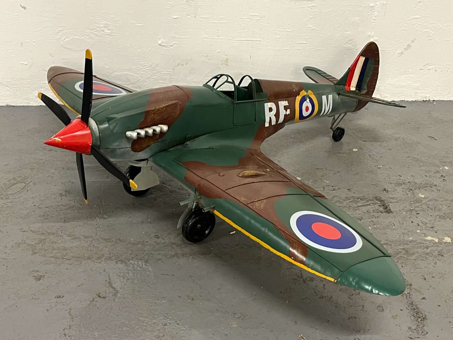 <p>Large Tin Plate Model of a Spitfire</p>