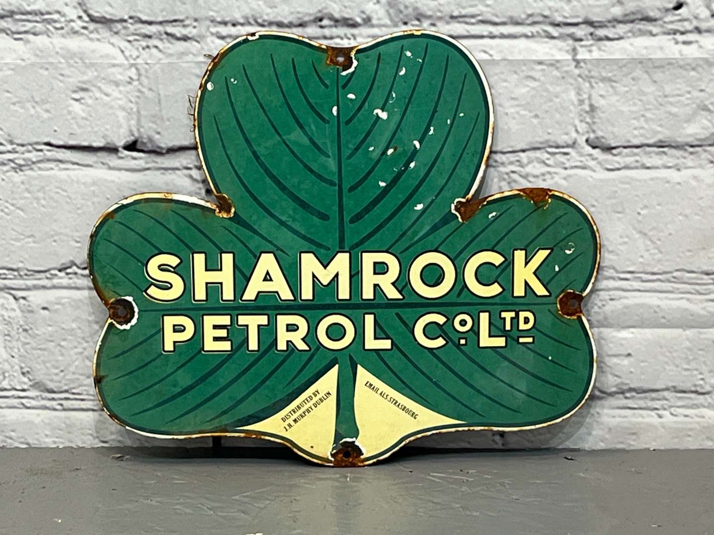 <p>Shamrock Petrol Co Ltd Enamel Sign</p>