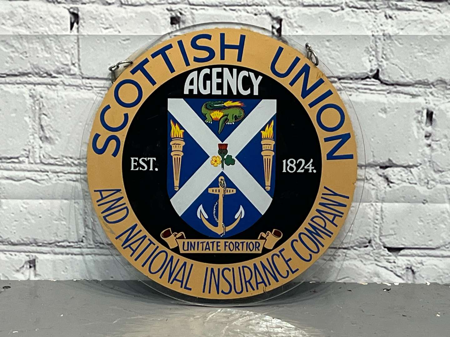 <p>Scottish Union & National Insurance Company Perspex Sign</p>