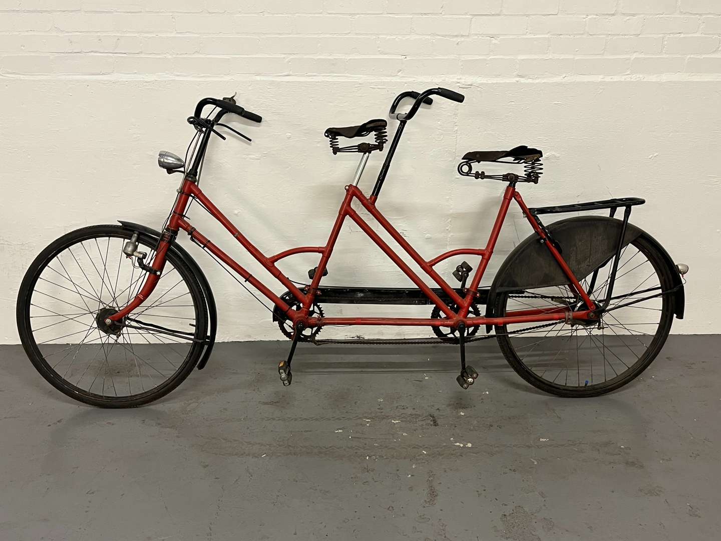 <p>Vintage Red Tandem Bicycle&nbsp;</p>