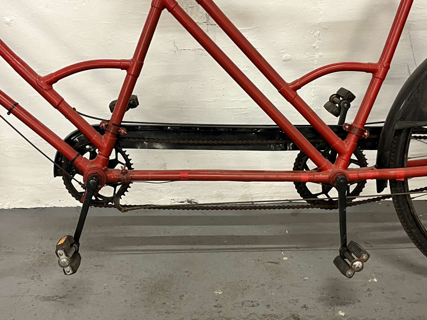 <p>Vintage Red Tandem Bicycle&nbsp;</p>