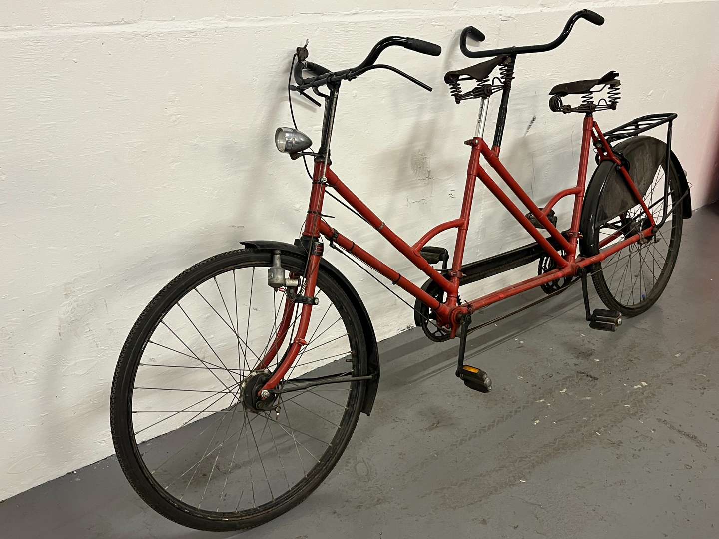 <p>Vintage Red Tandem Bicycle&nbsp;</p>