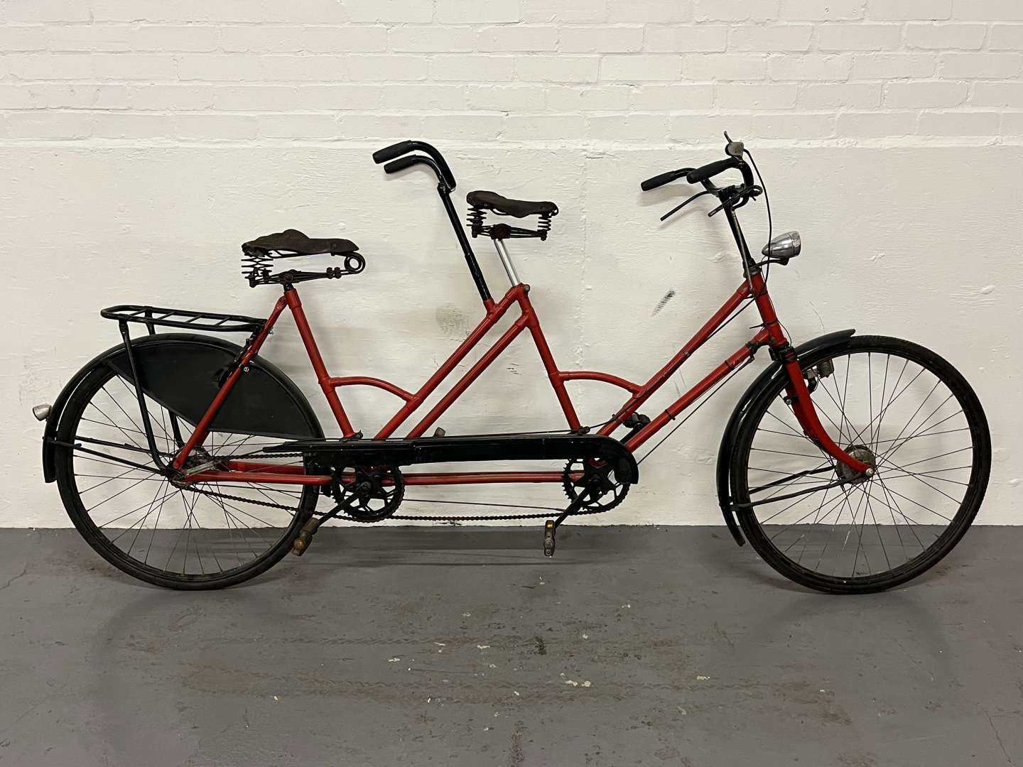 <p>Vintage Red Tandem Bicycle&nbsp;</p>