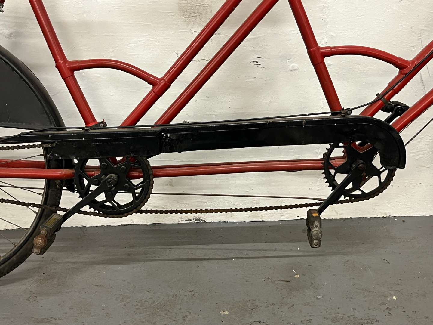 <p>Vintage Red Tandem Bicycle&nbsp;</p>