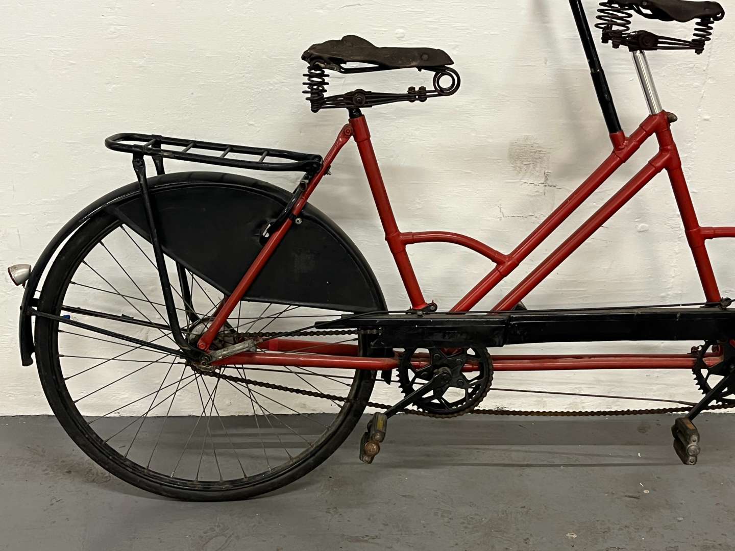 <p>Vintage Red Tandem Bicycle&nbsp;</p>