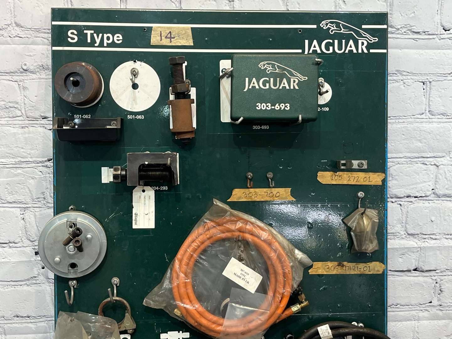 <p>Jaguar S Type Tool Board and Tools</p>