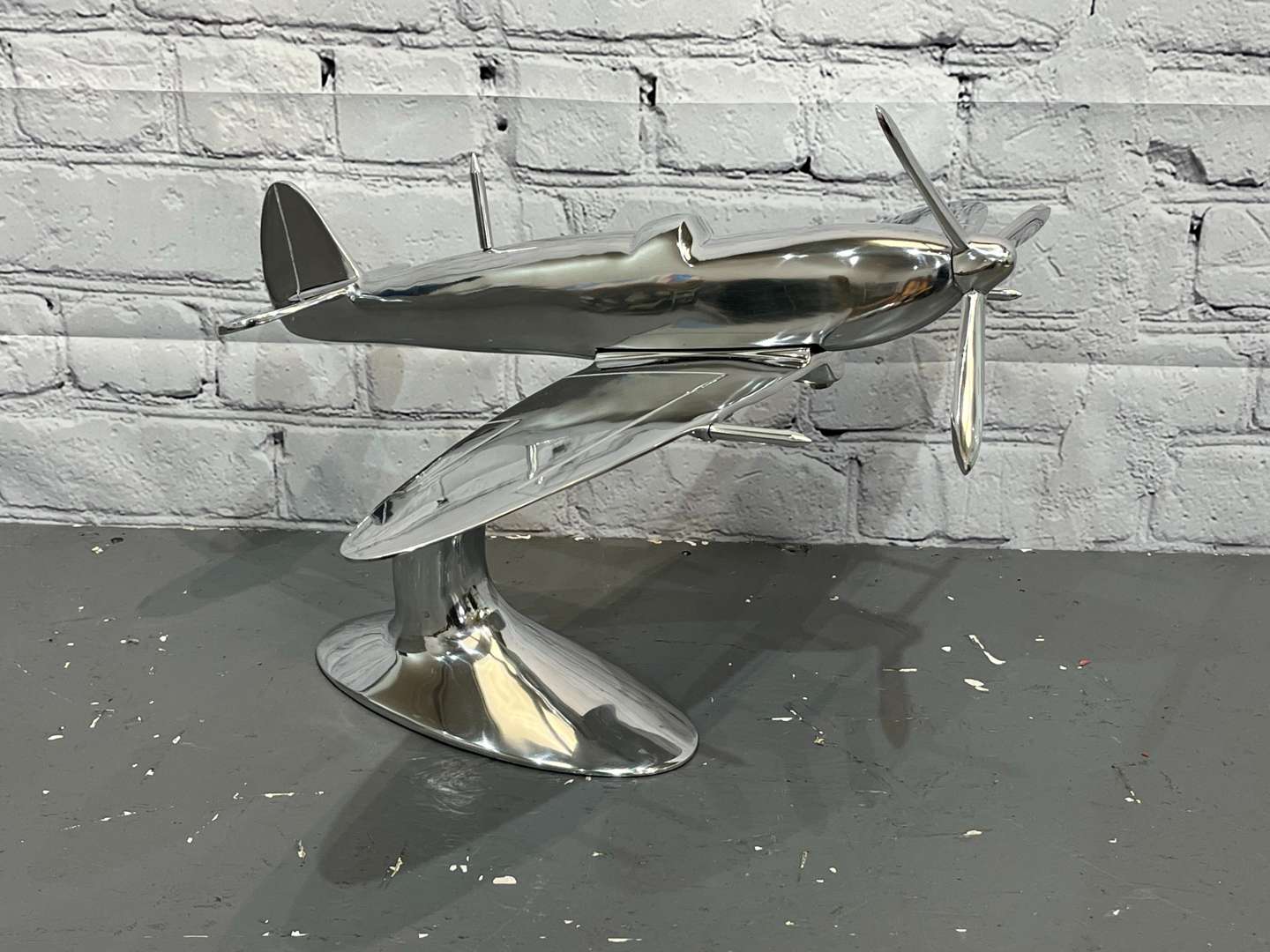 <p>Large Cast Aluminium Model of a Spitfire&nbsp;</p>