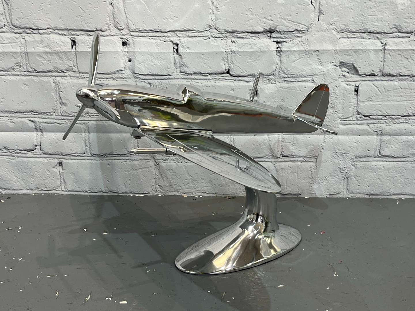 <p>Large Cast Aluminium Model of a Spitfire&nbsp;</p>