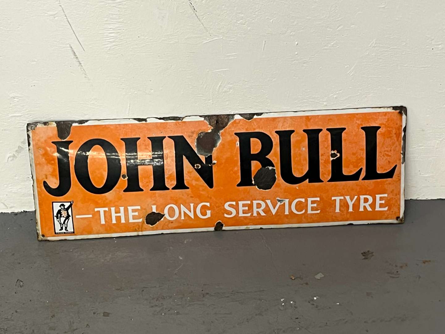 <p>John Bull Convex Enamel Sign</p>