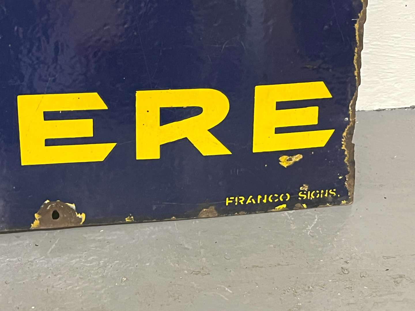 <p>Get Pratt Here Large Enamel Sign</p>