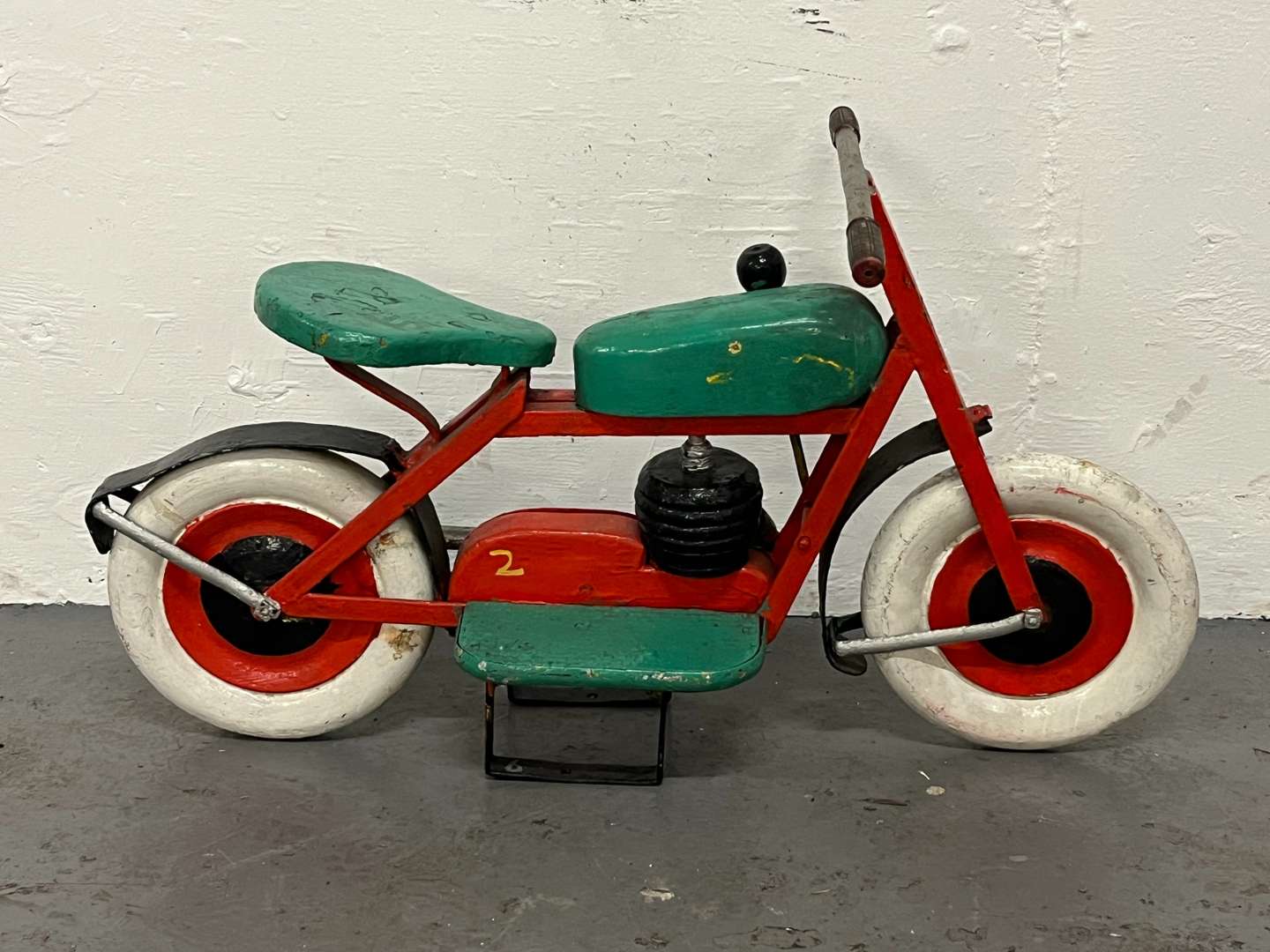 <p>Wooden Made Childs Model Motorbike</p>