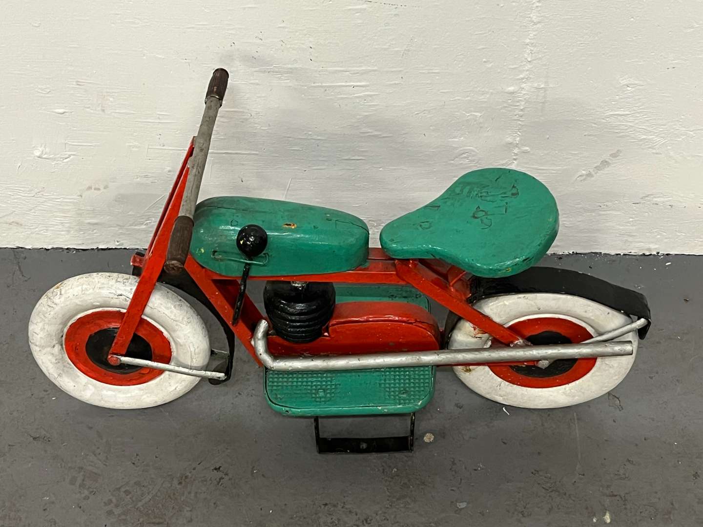 <p>Wooden Made Childs Model Motorbike</p>