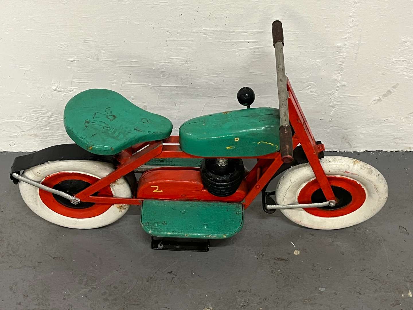 <p>Wooden Made Childs Model Motorbike</p>