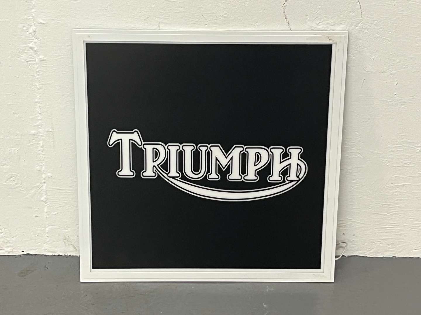 <p>Triumph Modern Slim Line Illuminated Sign &nbsp;</p>