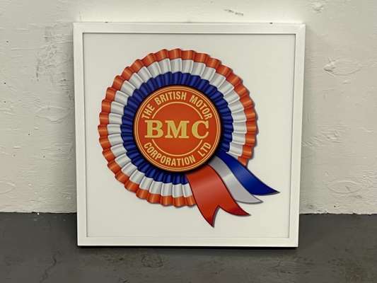 BMC Modern Metal Illuminated Sign | Sat 11 April Automobilia & Sun 12 ...