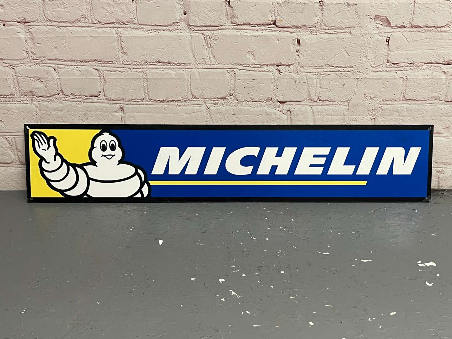 <p>Michelin Waving Man Metal Sign</p>