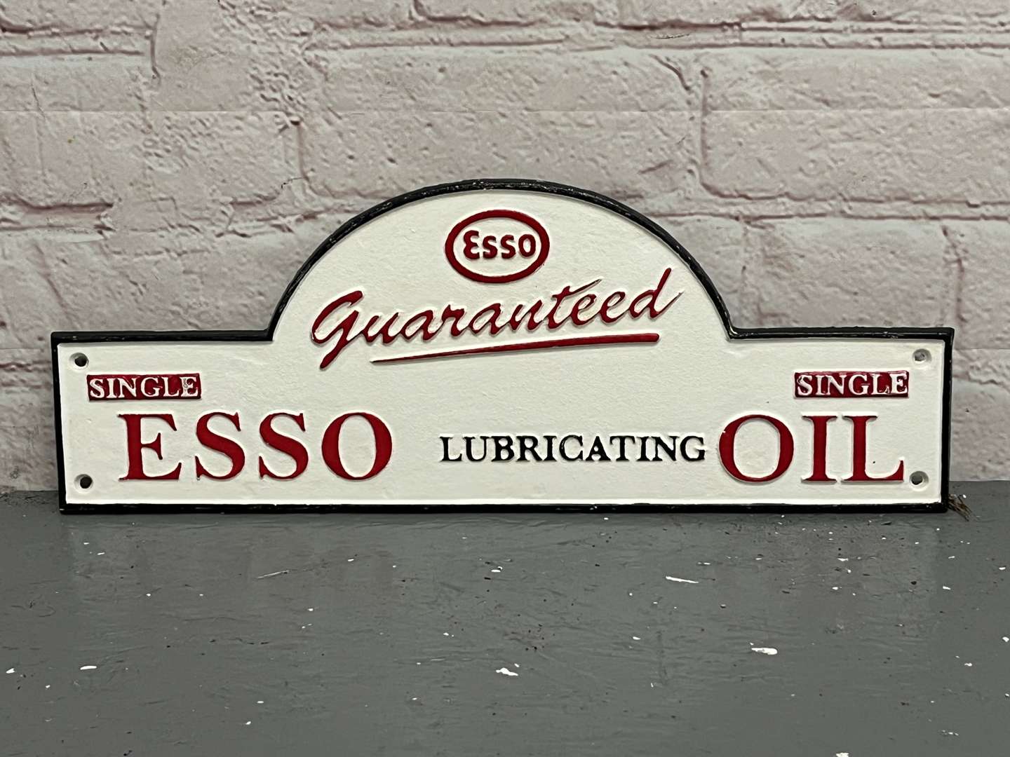 <p>Esso Oil Cast Iron Sign</p>