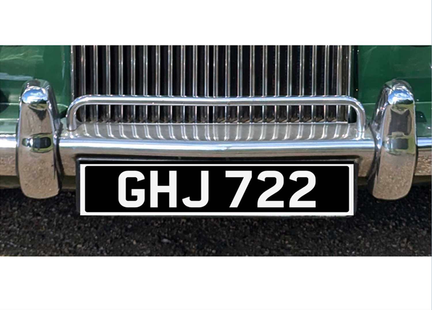 <p>&nbsp; GHJ 722 Registration Number&nbsp;</p>