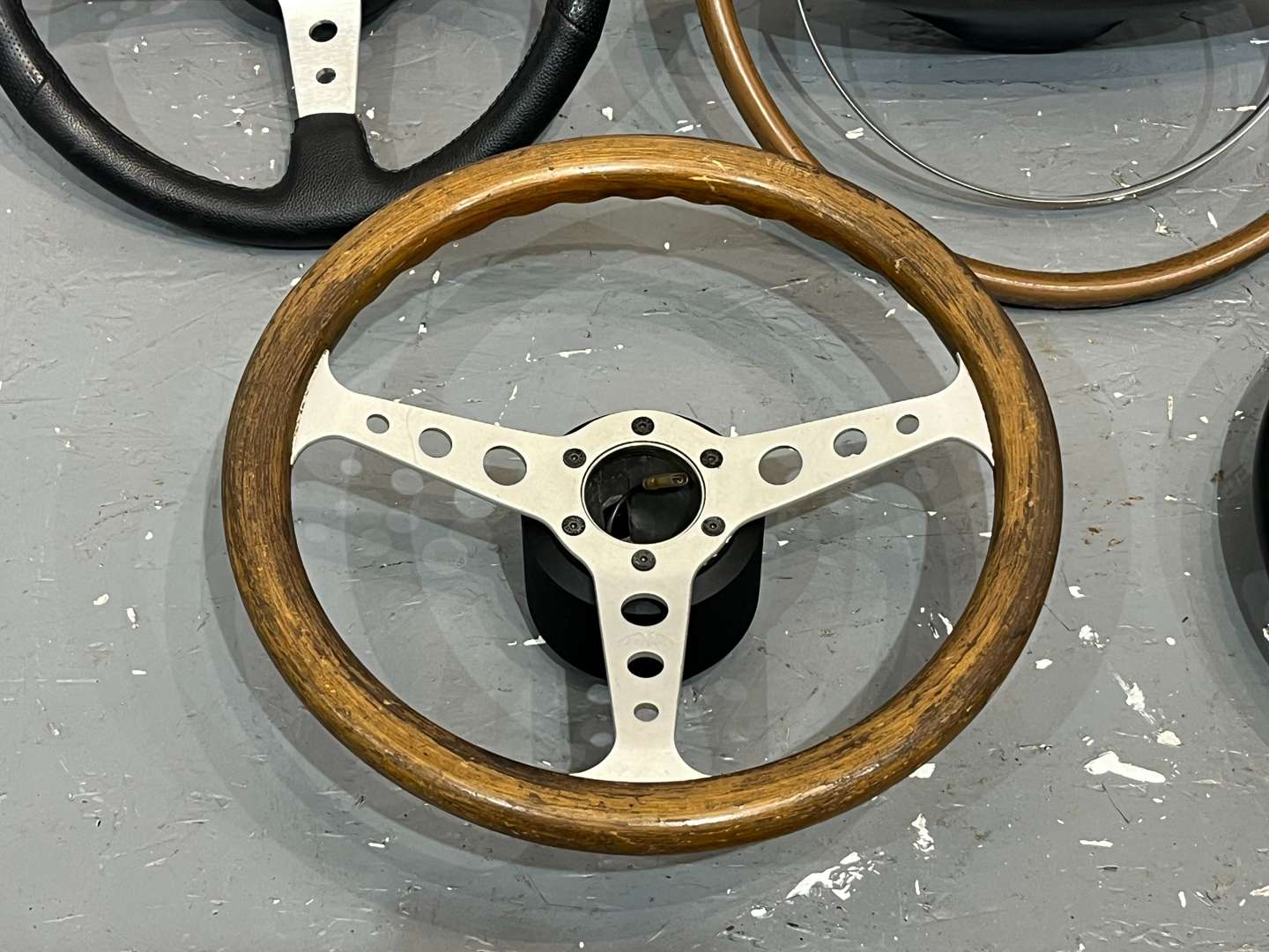 <p>Five Classic Car Steering Wheels</p>