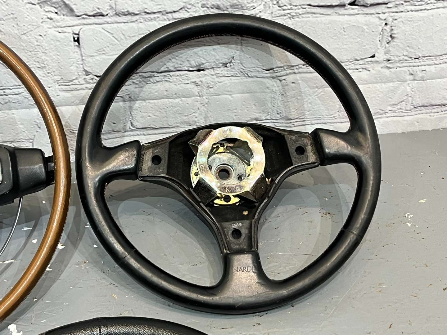 <p>Five Classic Car Steering Wheels</p>
