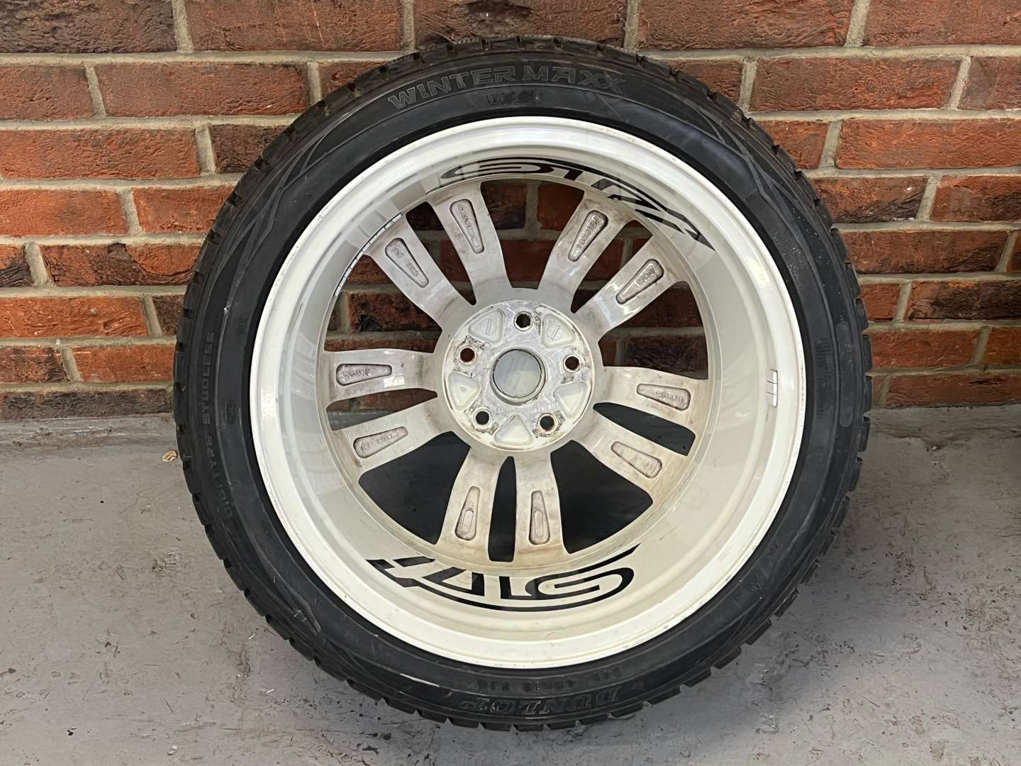 <p>Set of Four White STi Alloy Multi Spoked Wheels</p>