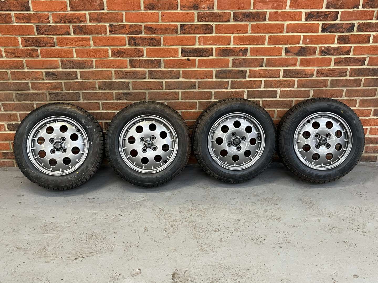 <p>Set of Four Lancia Delta Alloy Wheels</p>