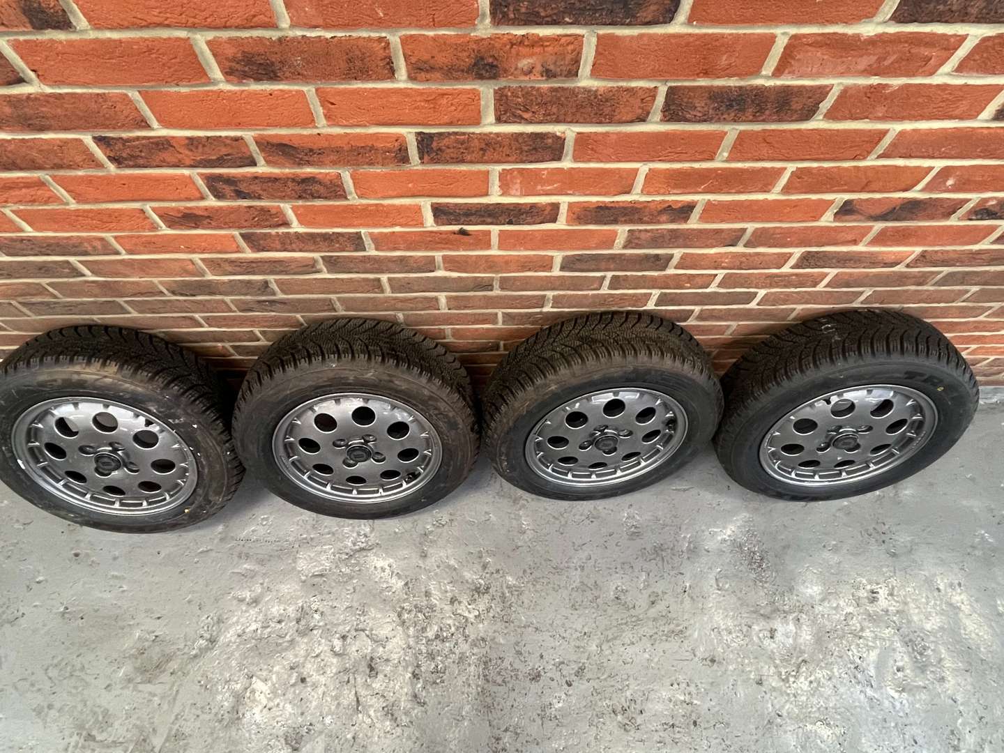 <p>Set of Four Lancia Delta Alloy Wheels</p>