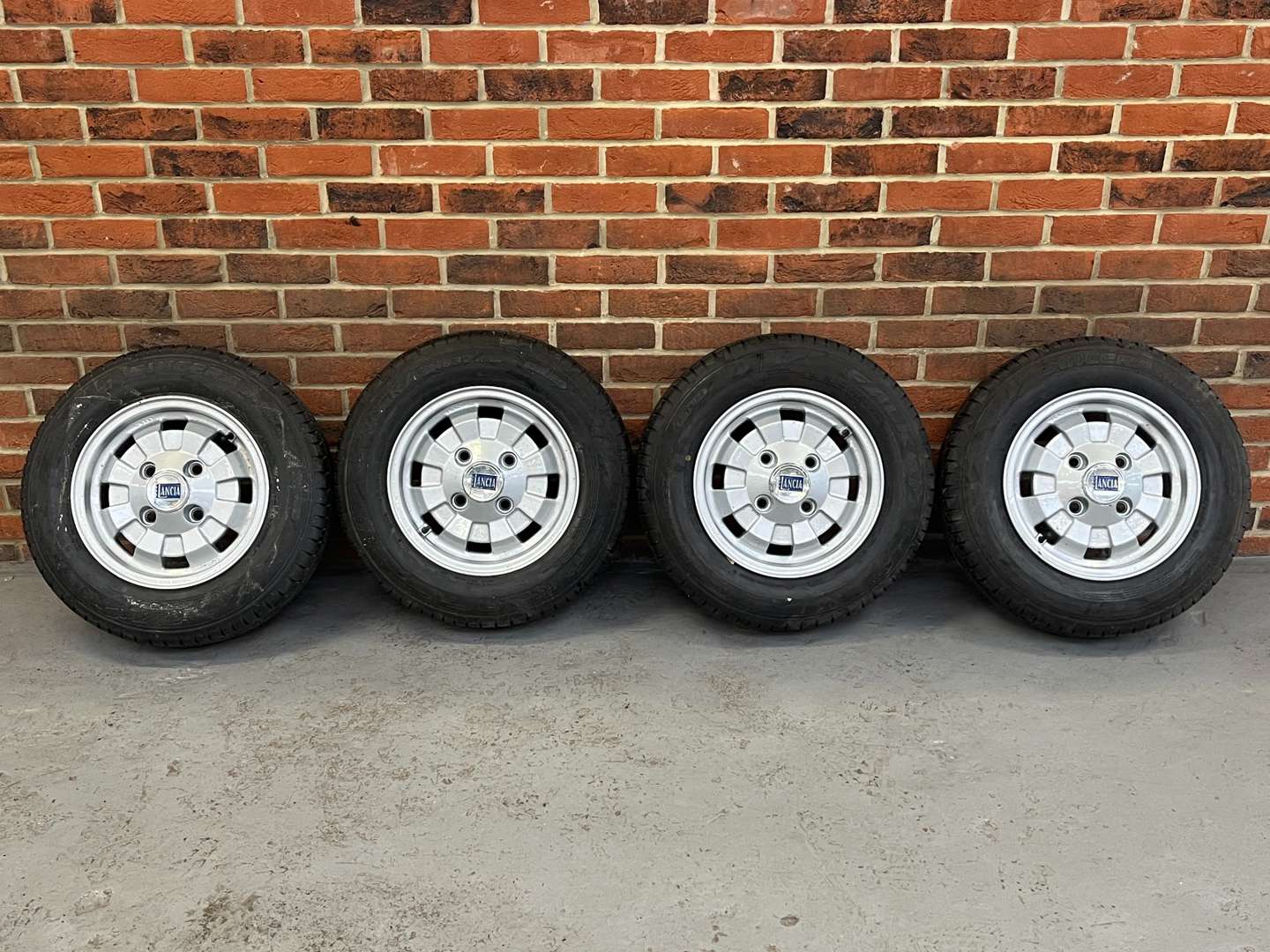 <p>Set of Four Lancia Fulvia Alloy Wheels</p>