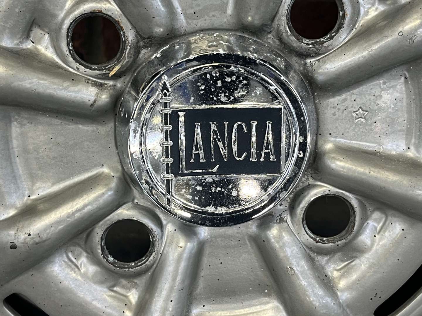 <p>Set of Four Lancia Fulvia Steel Wheels</p>