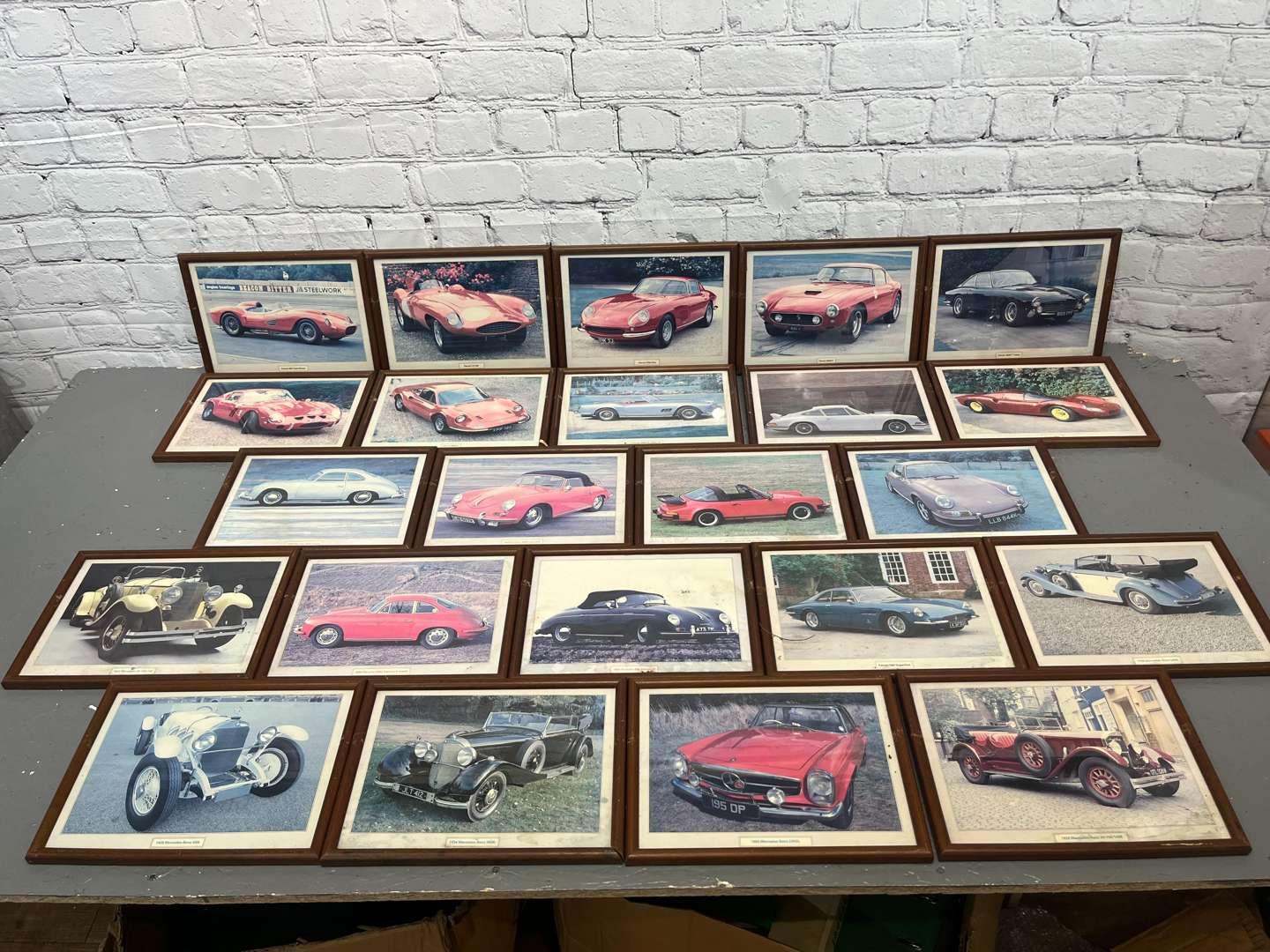 <p>Ferrari, Porsche & Mercedes Framed Prints (23)</p>