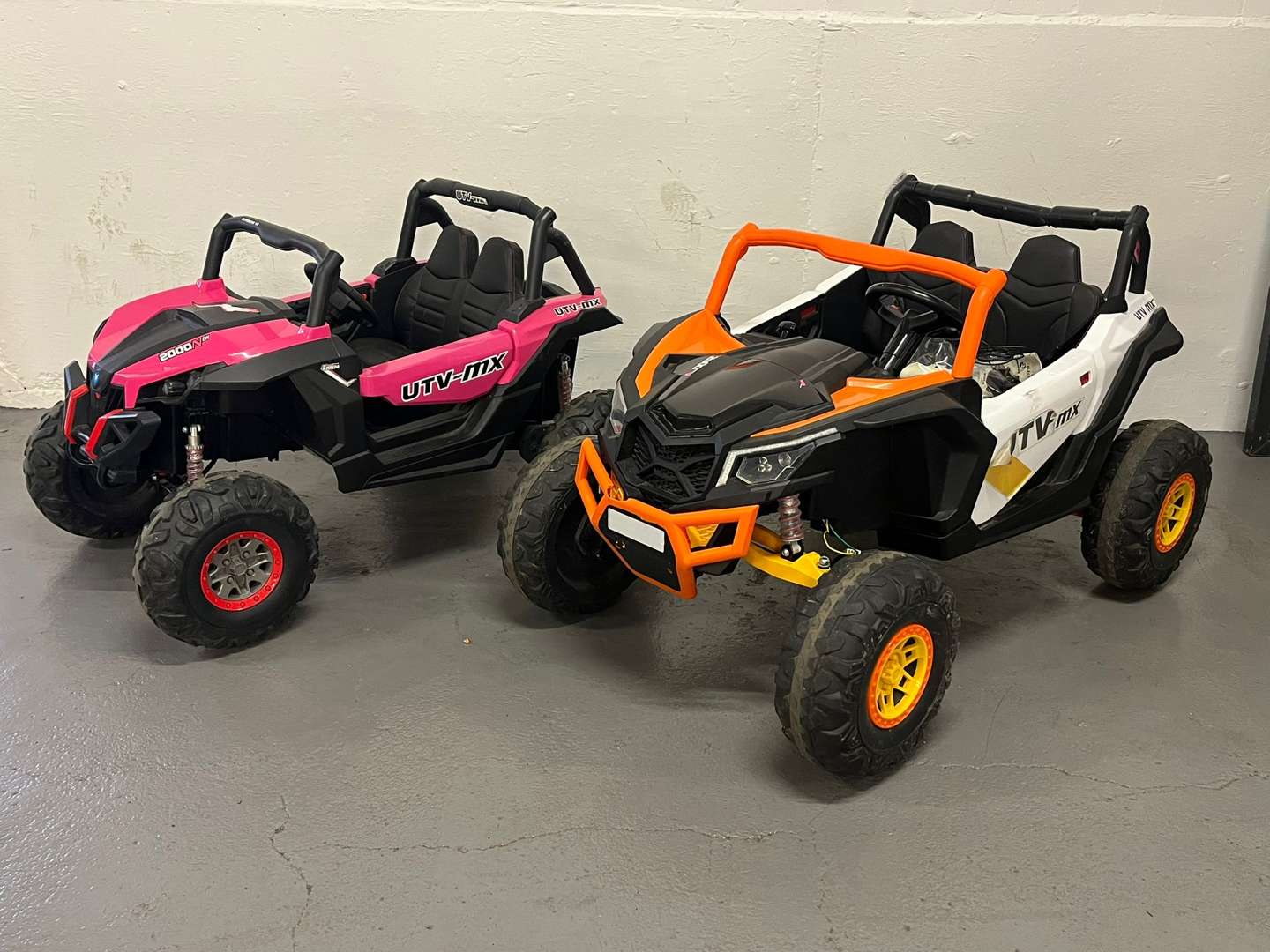 <p>Two Battery Operated Children's Cars</p>