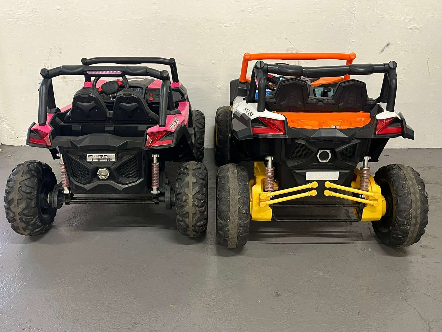 <p>Two Battery Operated Children's Cars</p>