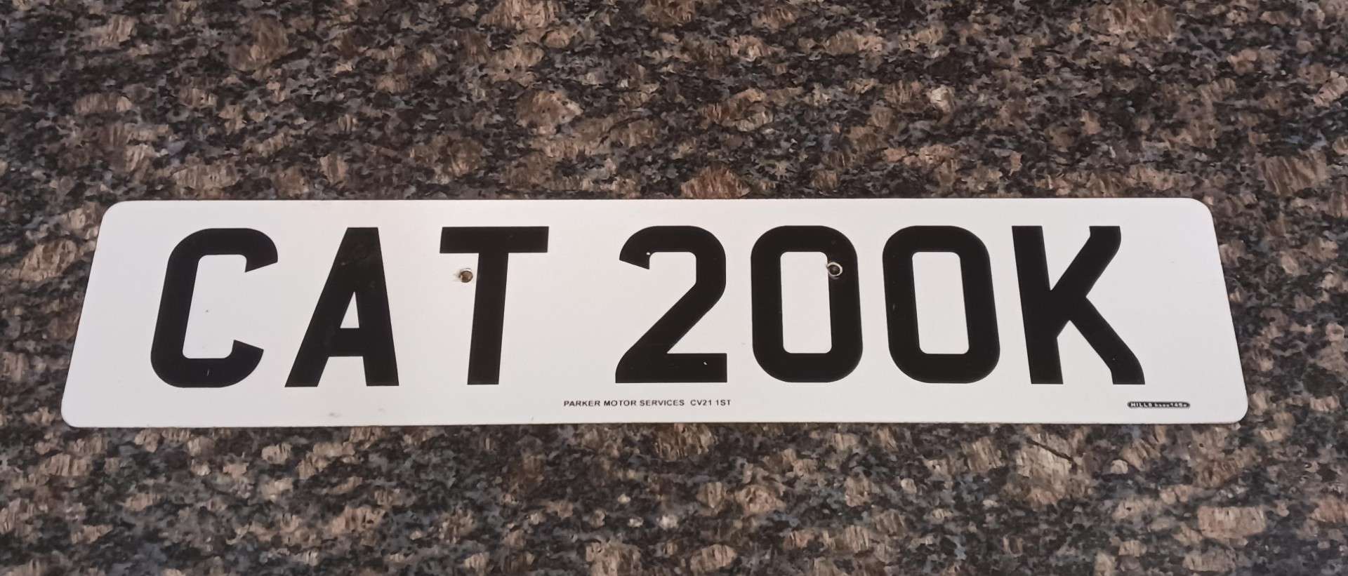 <p>&nbsp; CAT 200K Registration number&nbsp;</p>