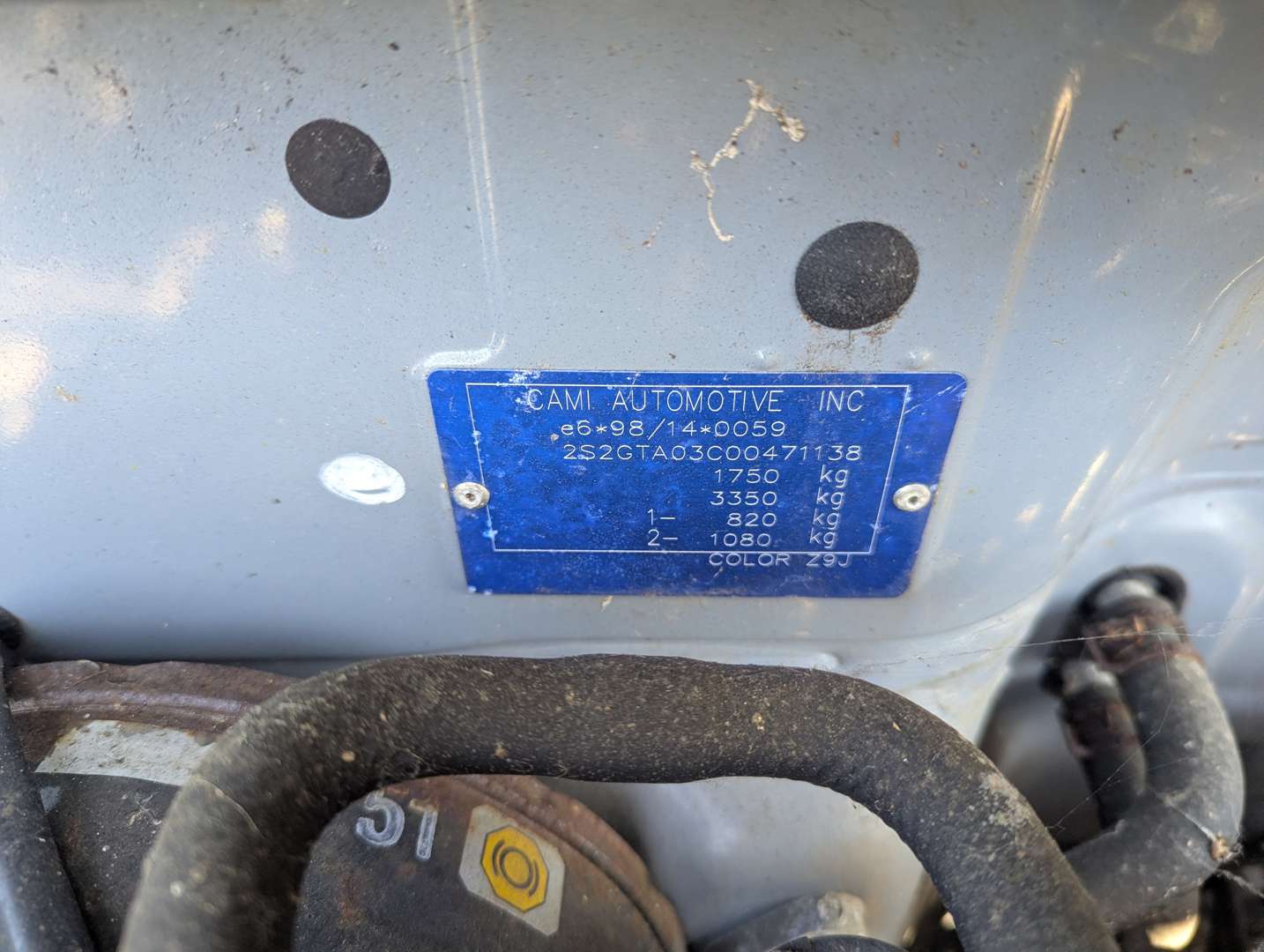 <p>2001 SUZUKI GRAND VITARA GV1600</p>