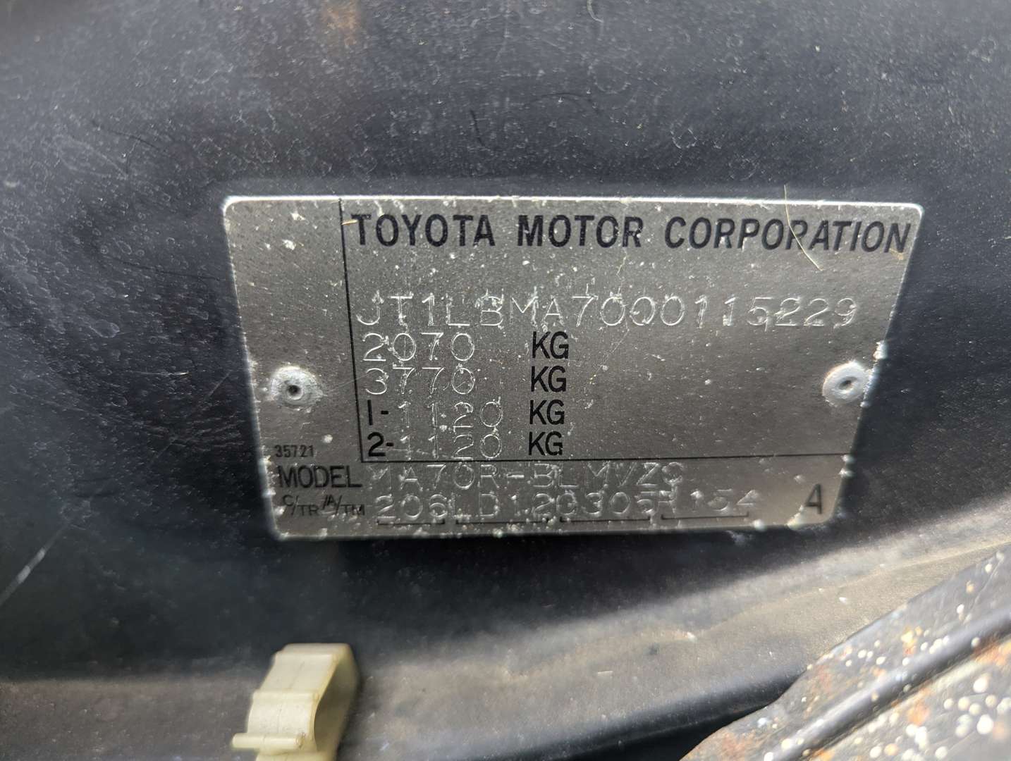 <p>1989 TOYOTA SUPRA A70 3.0 MANUAL</p>